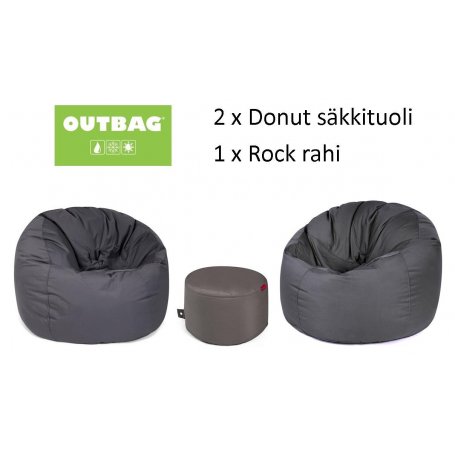 2 Donut OUTBAG säkkituoli ja Rock rahi