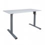 Säätöpöytä ERGO OPTIMAL valkoinen/harmaa 120x60