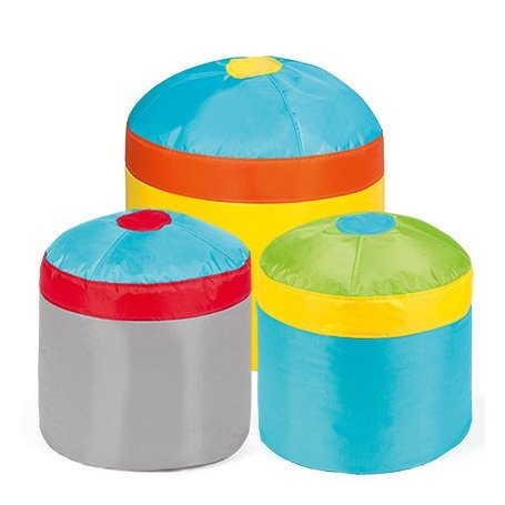 Cupcake Set, 3 värikästä lasten istuinta